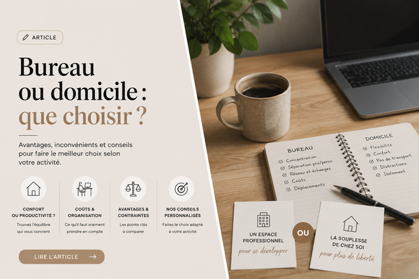 Choisir de travailler à domicile ou dans un bureau
