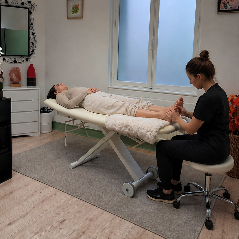 Cabine pour réflexologie