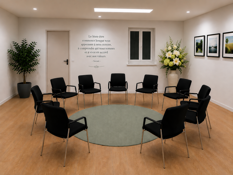 salle de groupe pour atelier de bien-être à Vichy
